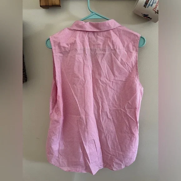Non Iron Pink Gingham Ralph Lauren Button Down - Picture 2 of 3